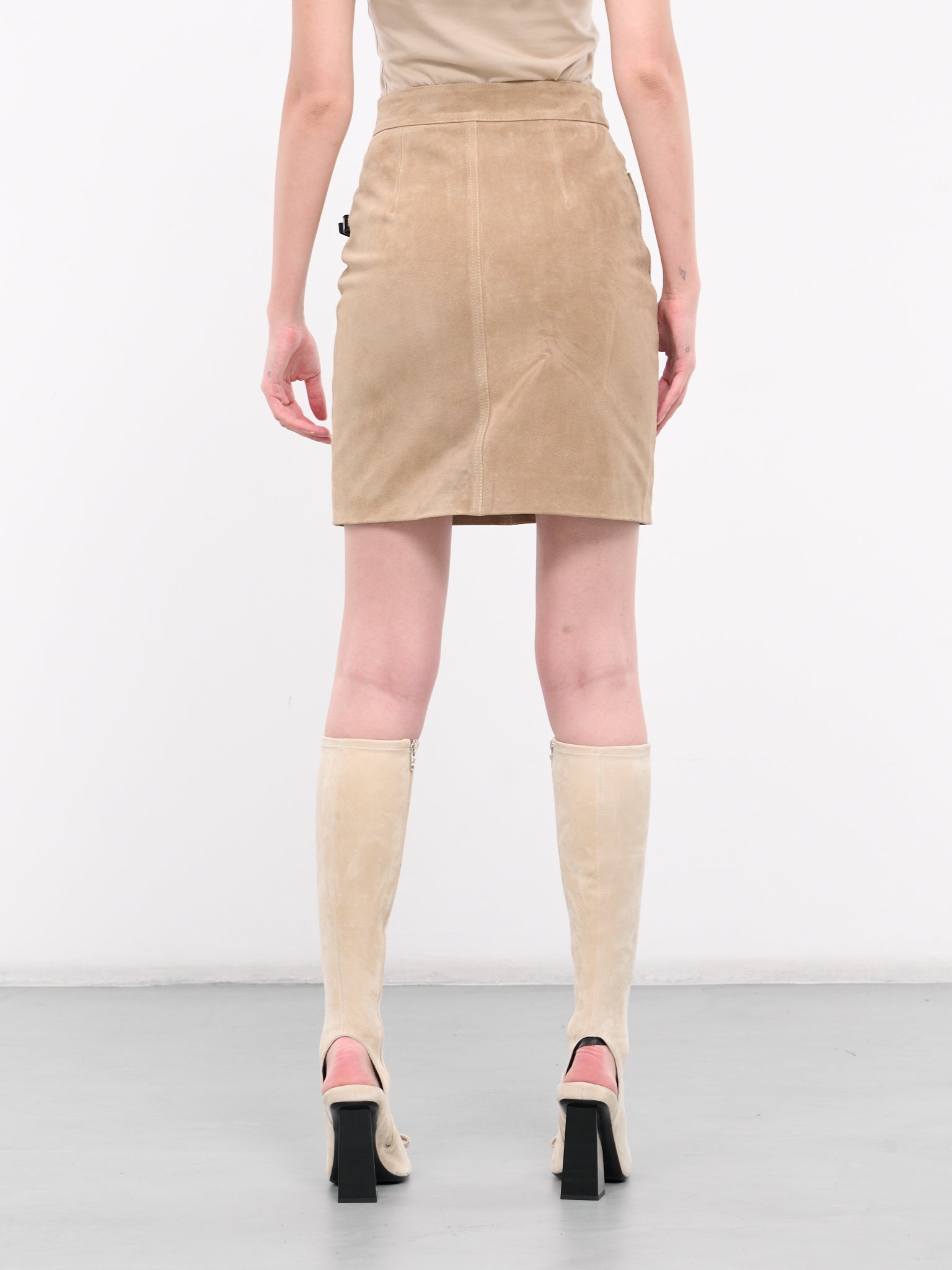 Belted Pocket Mini Skirt - 3