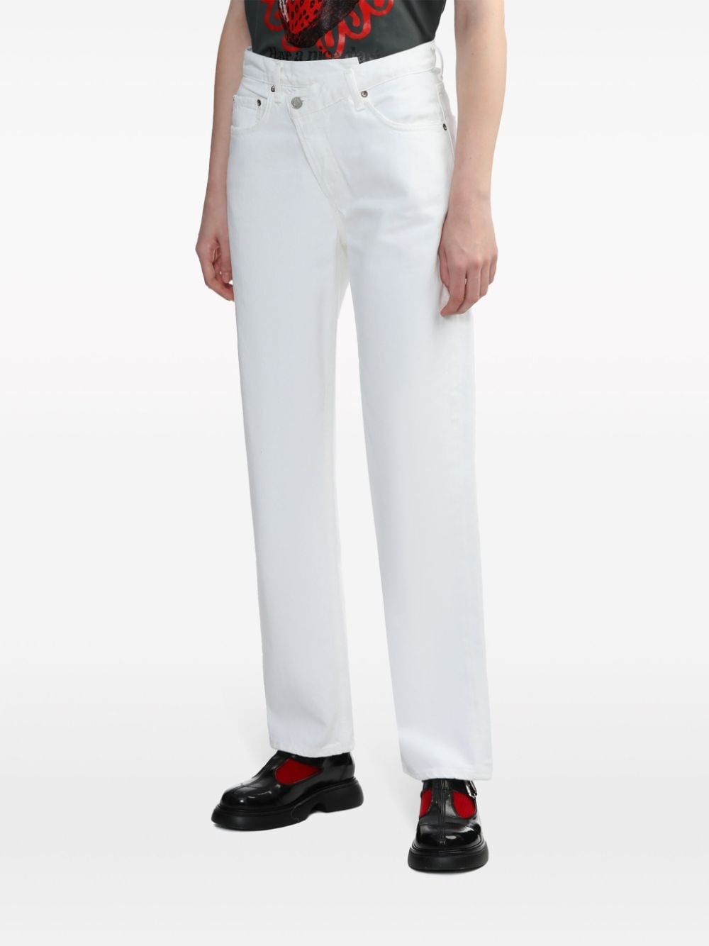 Criss Cross straight-leg jeans - 3