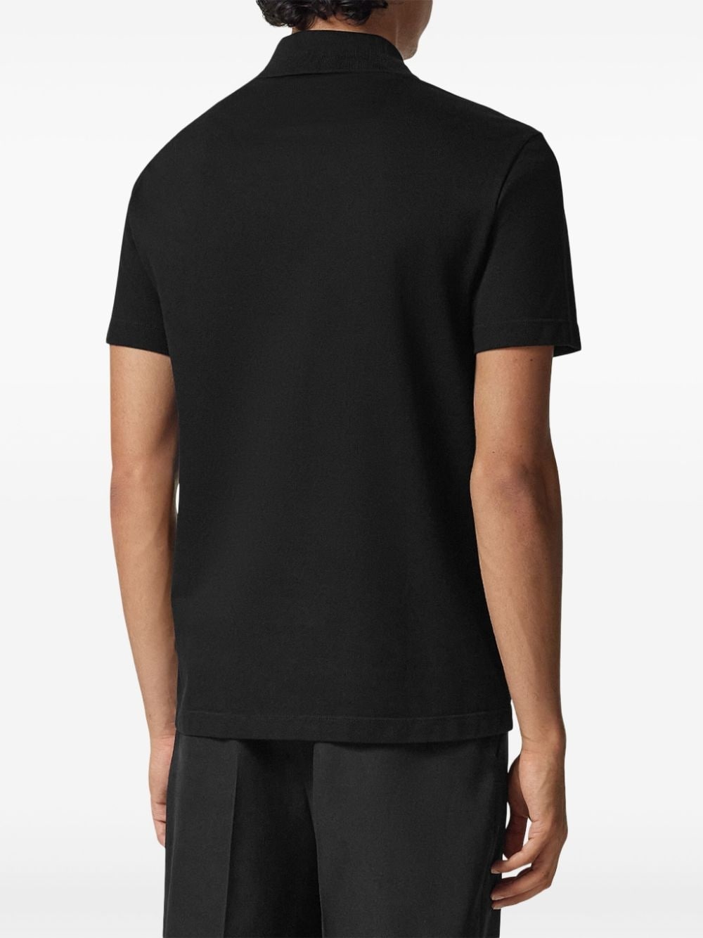 zipped collar polo shirt - 4