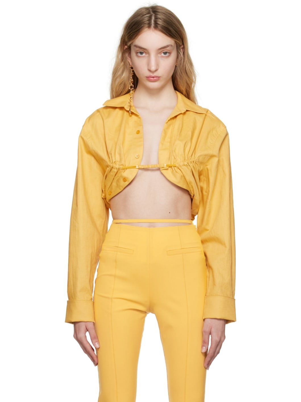 Yellow Le Raphia 'La Chemise Machou' Shirt - 1