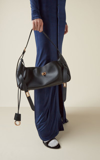 BALENCIAGA Bel Air Small Leather Shoulder Bag black
