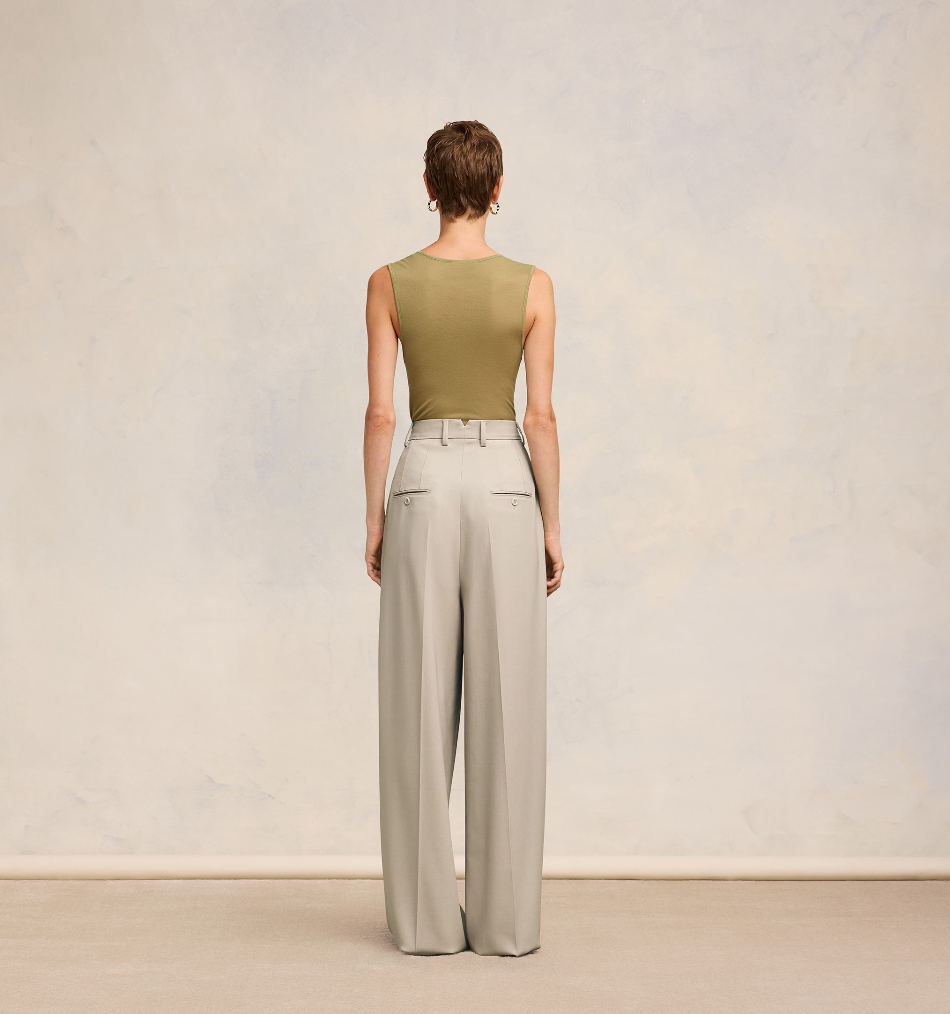 High Waist Large Trousers - 5