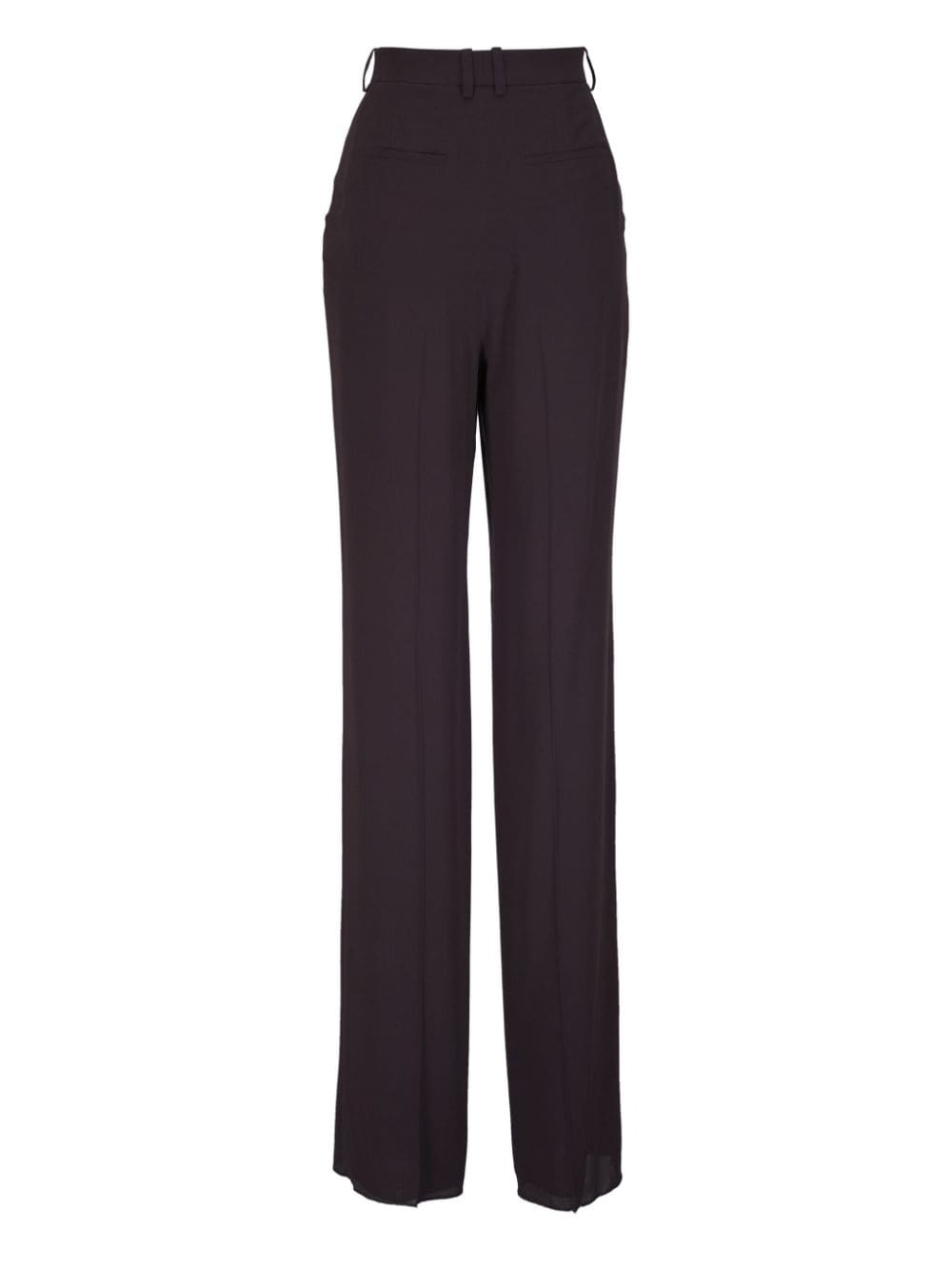 pressed-crease straight trousers - 2