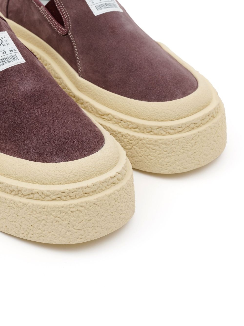 logo-patch suede loafers - 9