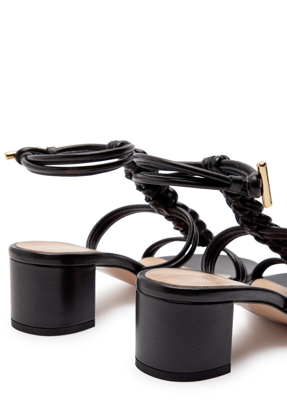 Gianvito Rossi Capua 45 Braided Leather Sandals - 4