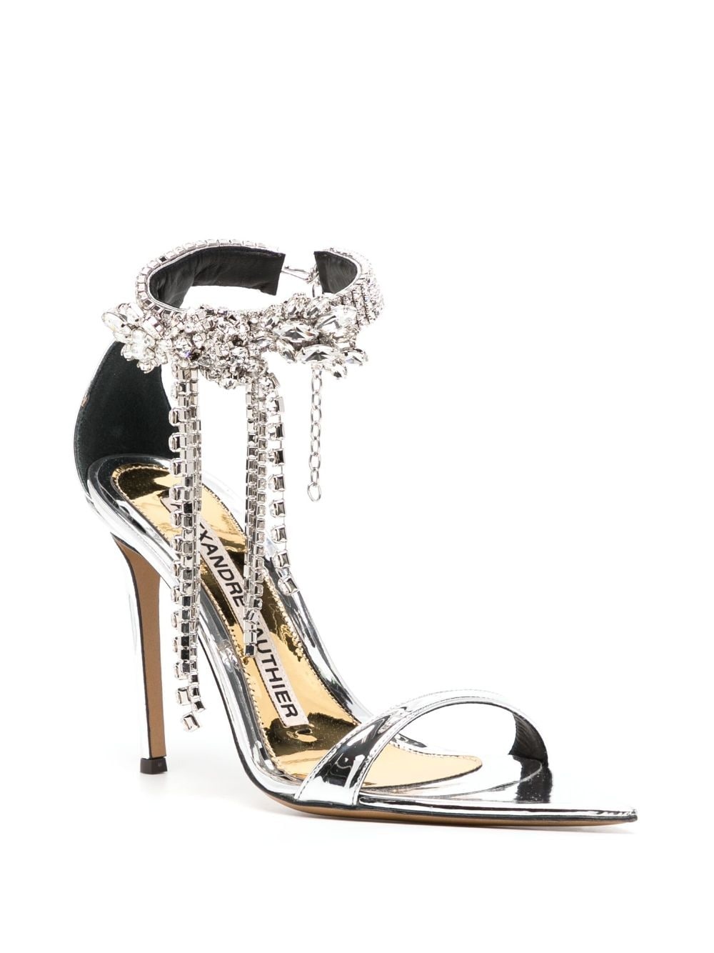 100mm crystal-embellished pumps - 2