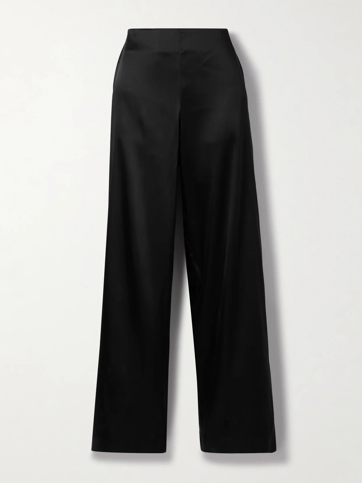 Satin Wide-leg Pants - 1