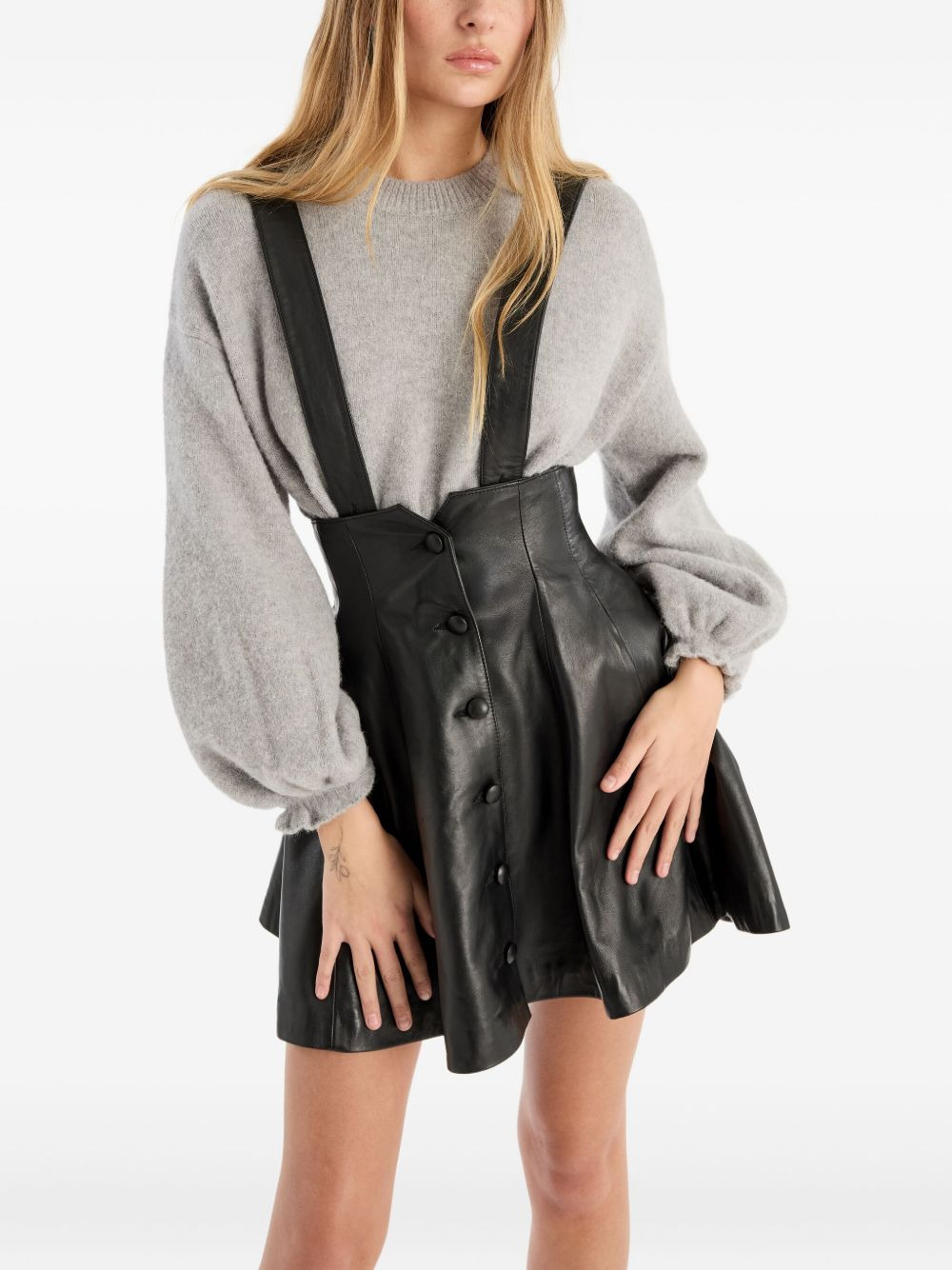 crew-neck wide-sleeve sweater - 4