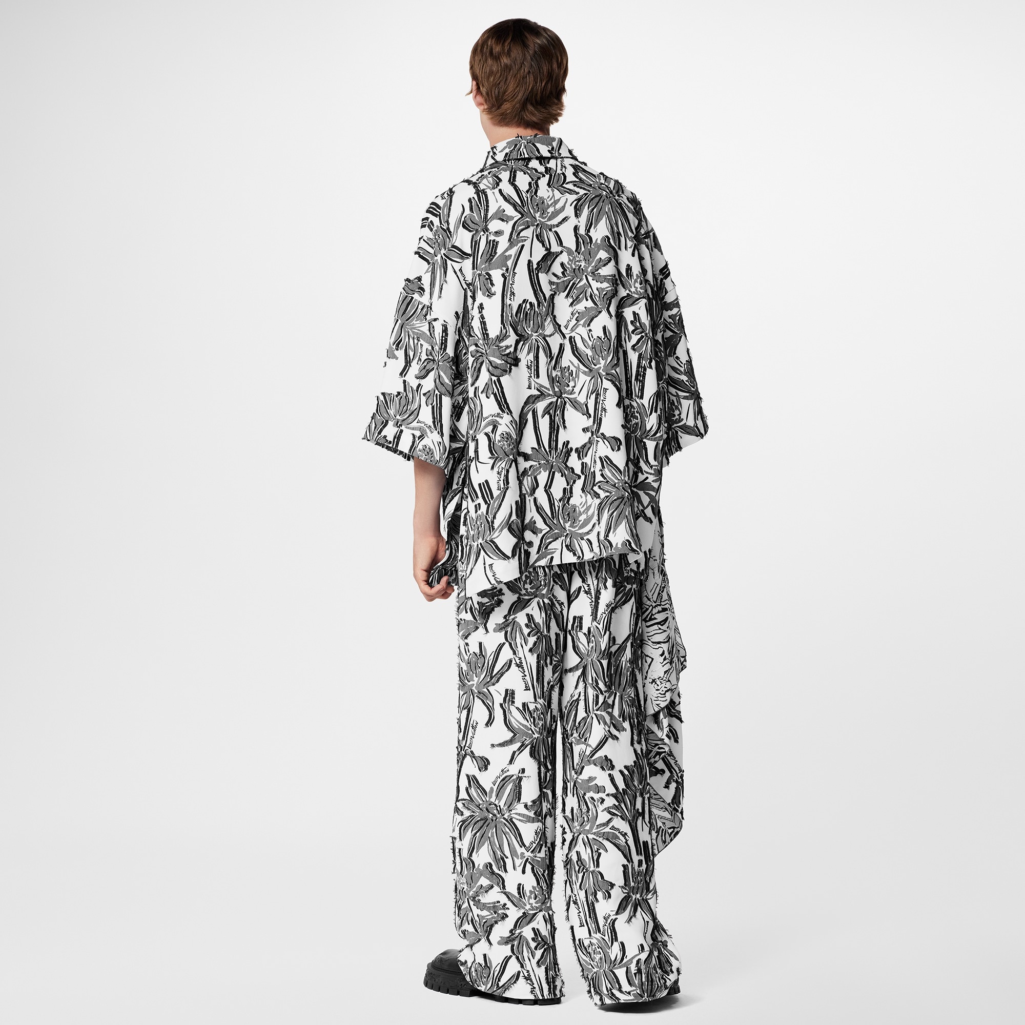 Multi Buttonholes Short-Sleeved Pyjama Shirt - 3