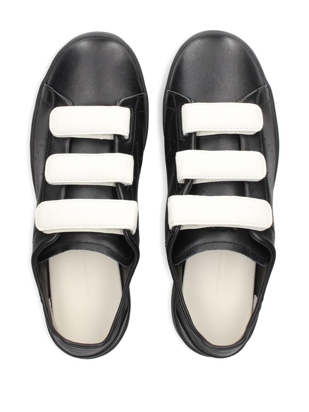 leather strap sneakers - 4