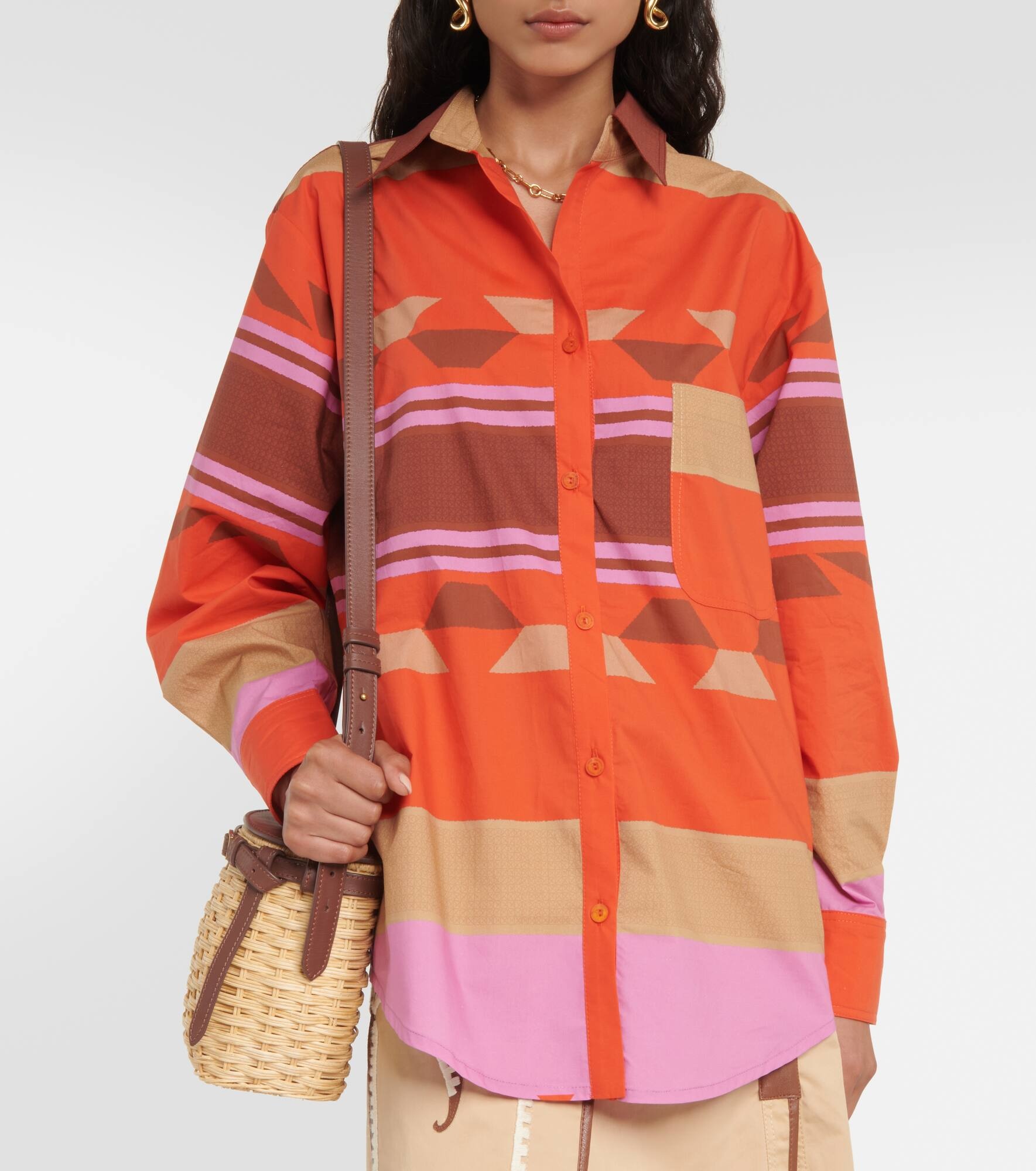 Ruched cotton shirt - 5