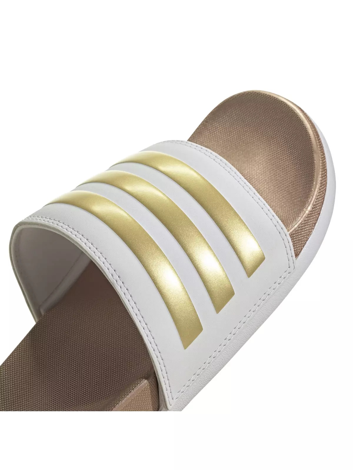 Adilette Comfort "Cloud White/Cloud White/Matte Gold" Women's Slide - 7