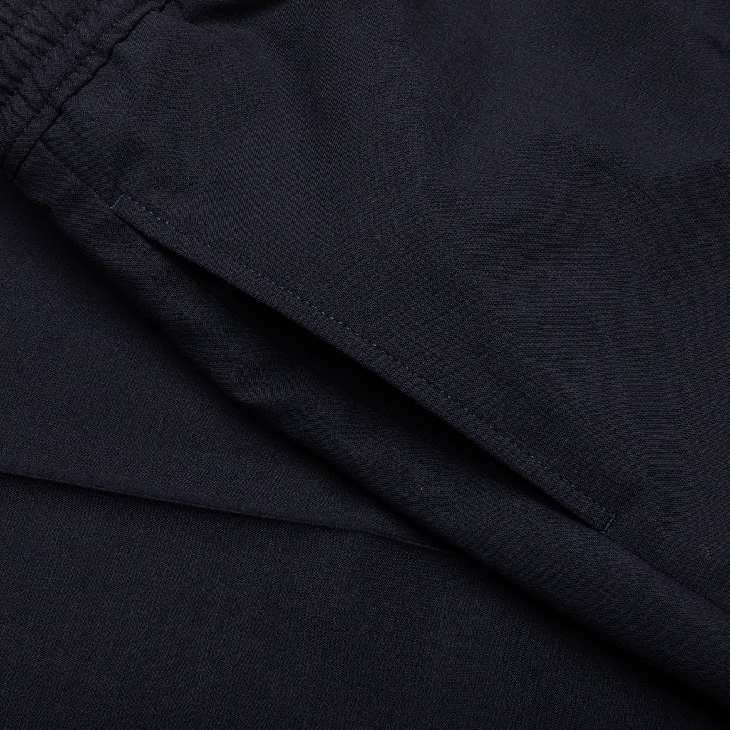 SLIM FIT FORMAL WOOL AND MOHAIR PANTS - NIGHT BLUE - 3