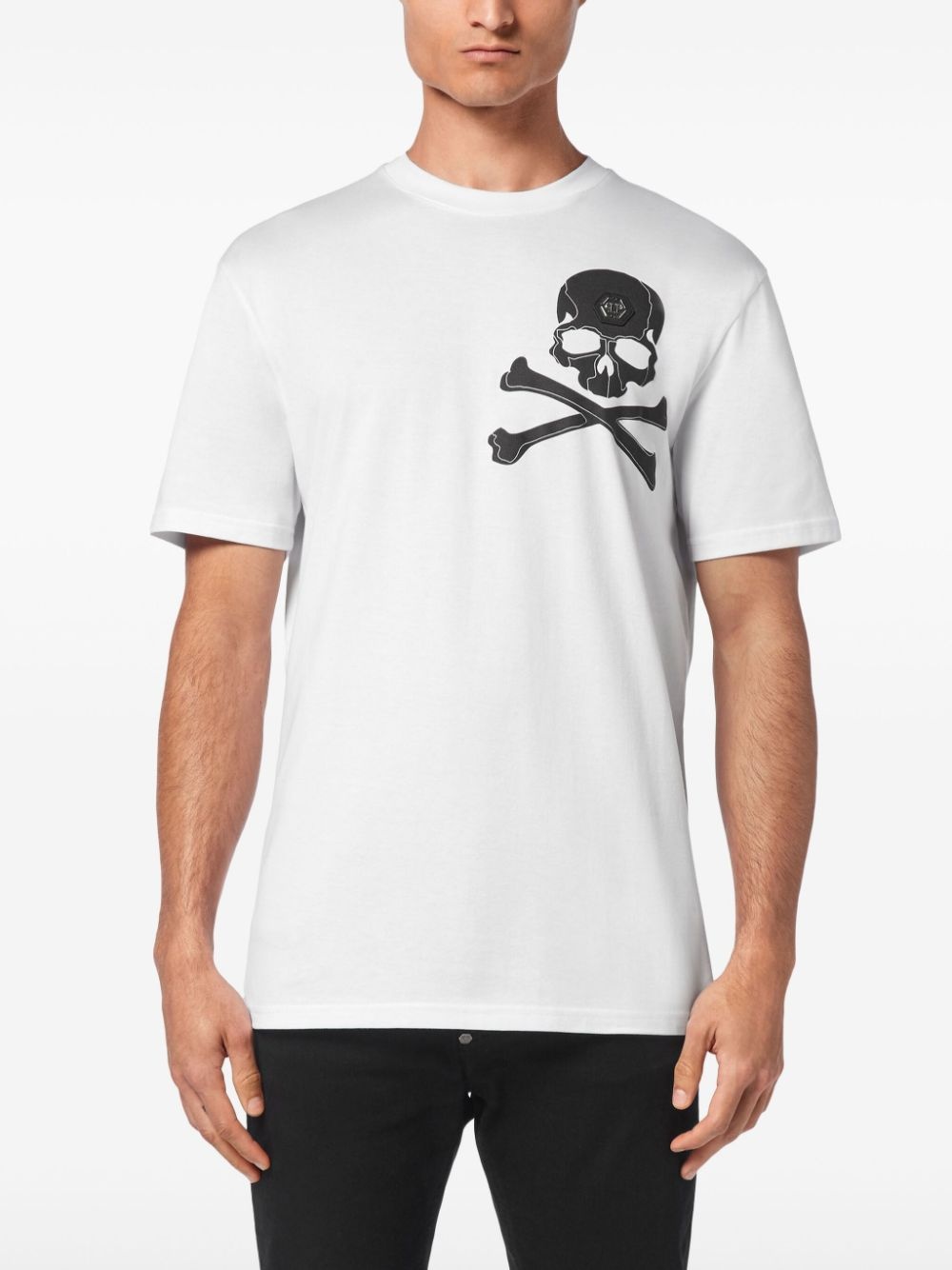 skull-print cotton t-shirt - 3
