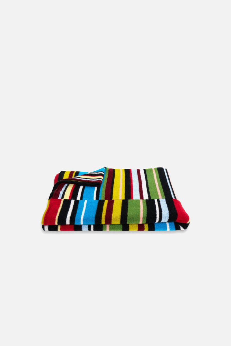 The Elder Statesman RACING STRIPE BLANKET outlook