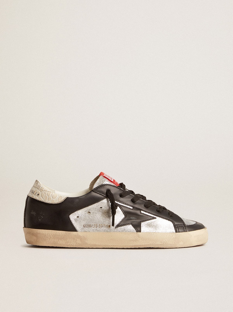 Super-Star LTD in metallic leather with black leather star and inserts - 1
