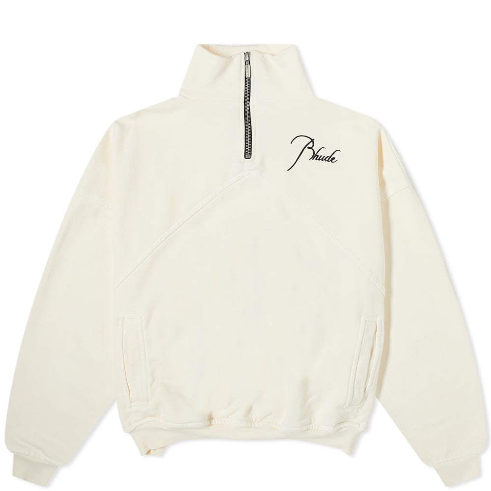 Rhude Logo Quarter Zip Sweat - 1