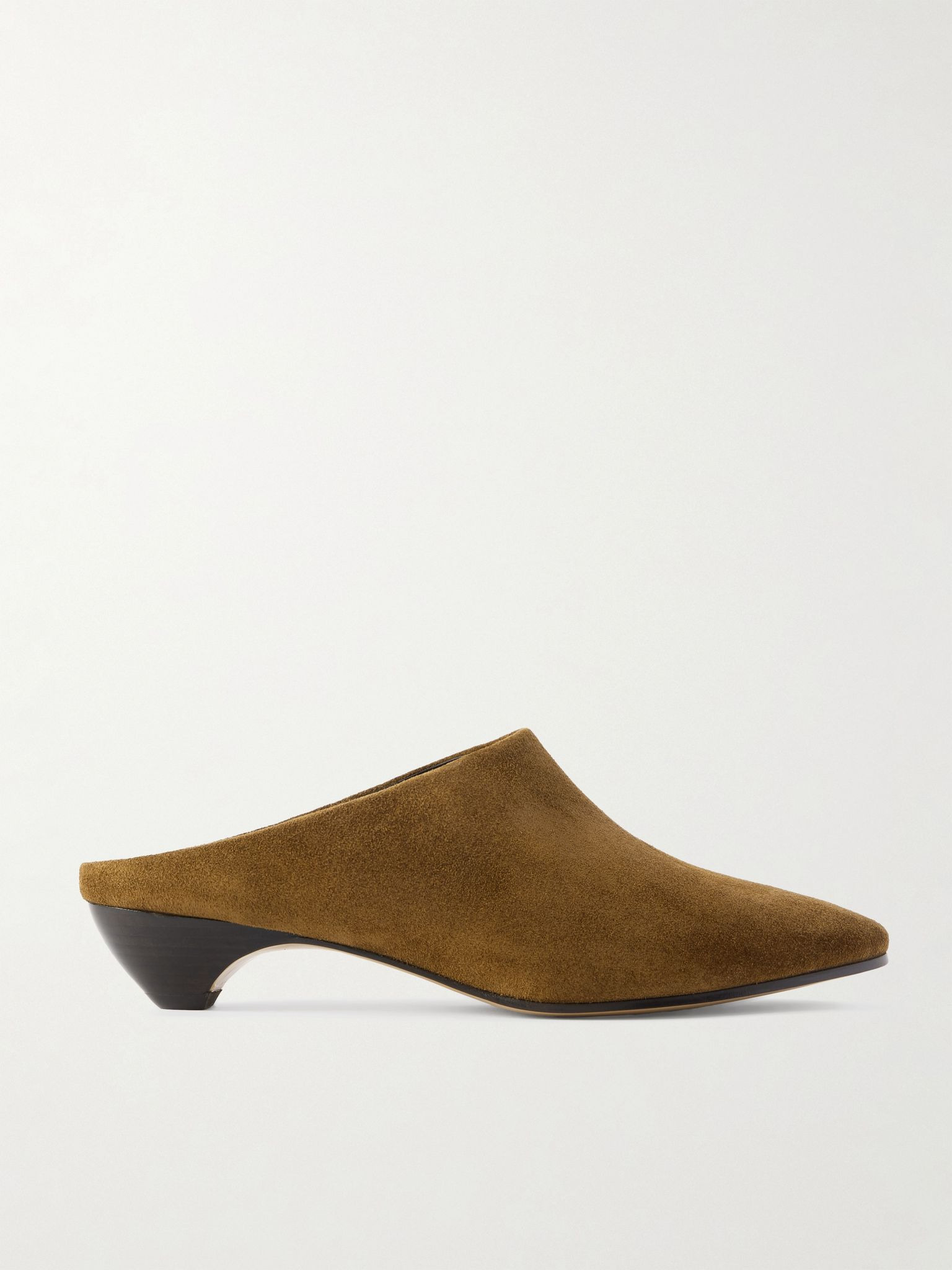 Allegra suede mules Taupe - 1