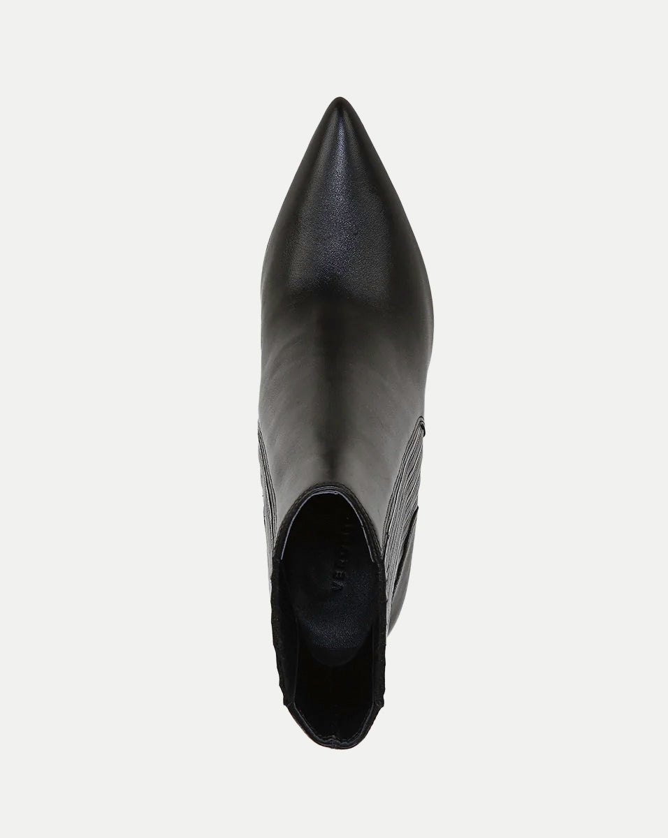 LISA LEATHER STILETTO-HEEL BOOTIE - 3
