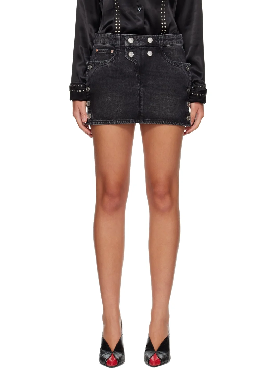 Black Ralma Miniskirt - 1