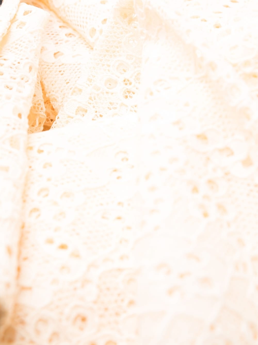 sheer-lace flared trousers - 7