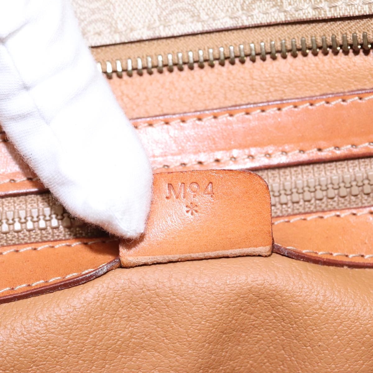 CELINE Macadam Canvas Tote Bag Beige Gold - 12