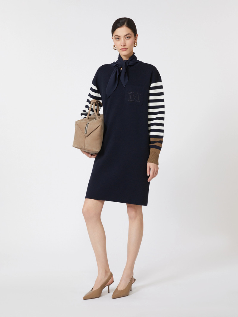 Max Mara VELO Short wool dress - ULTRAMARINE outlook