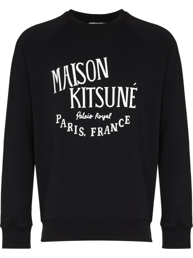 logo-print long-sleeve sweatshirt 1