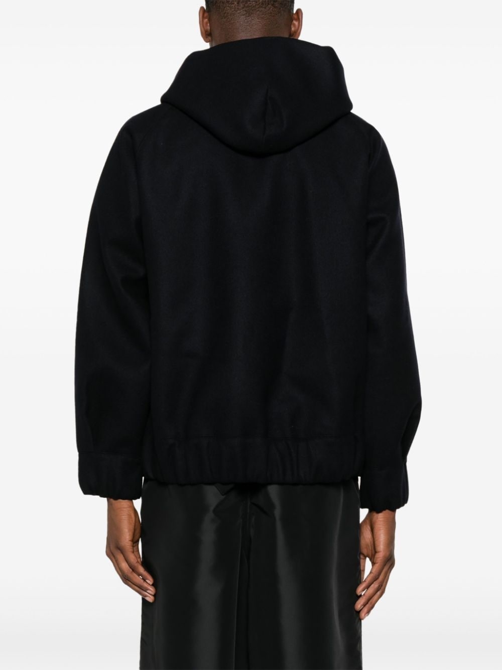 wool hooded jacket - 4