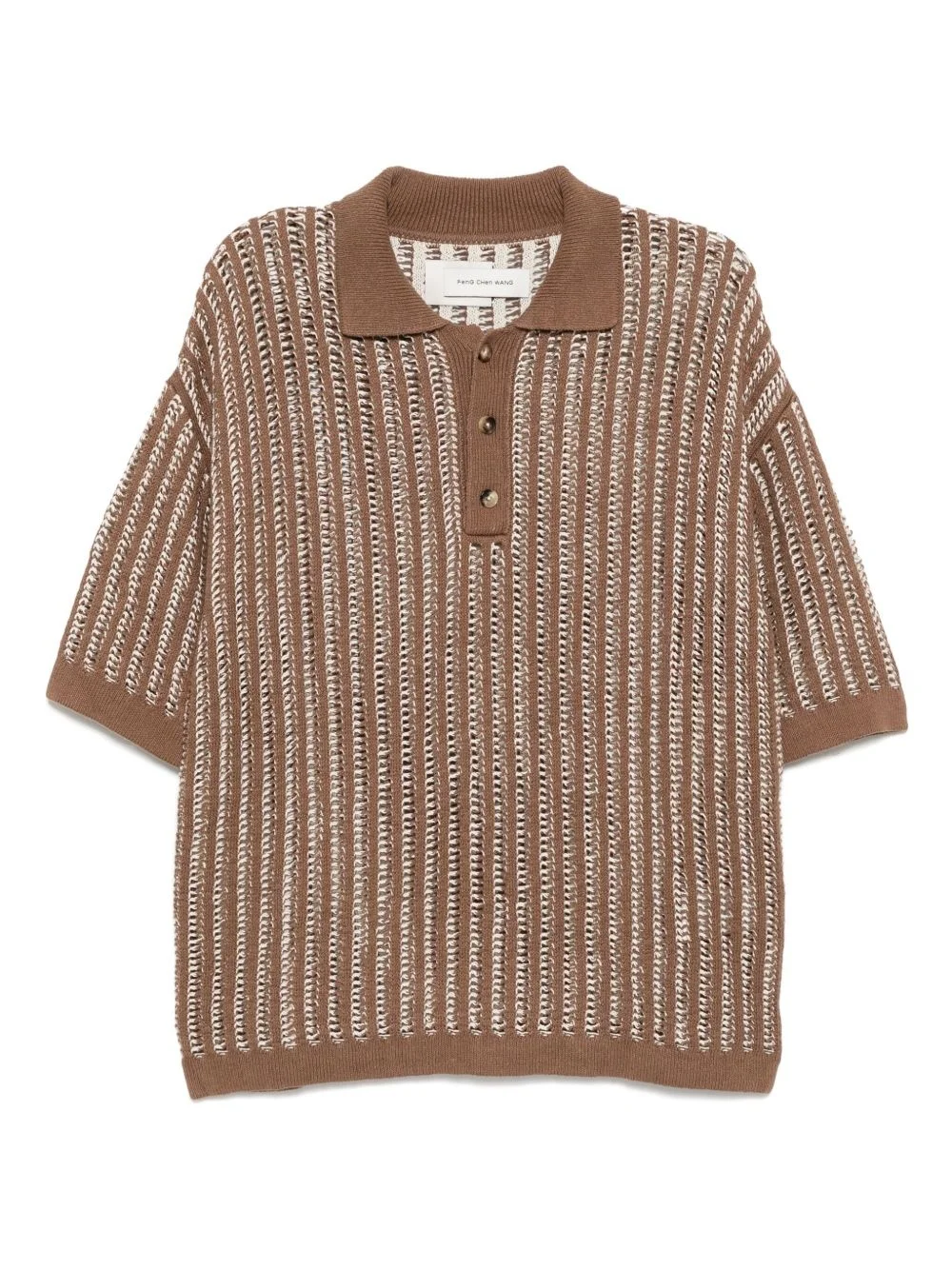 crochet-knit shirt - 1