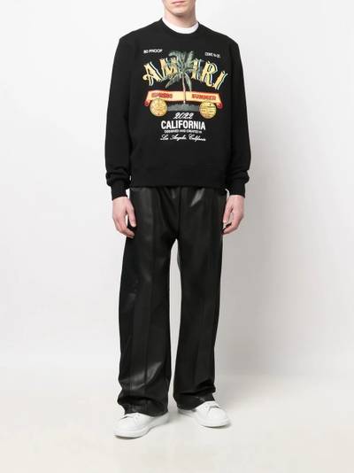 AMIRI graphic-print cotton sweatshirt outlook