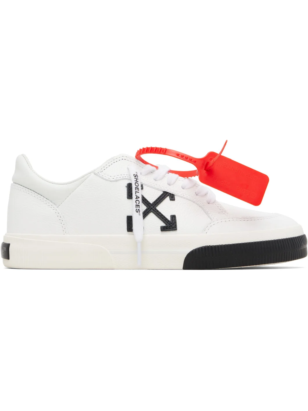 White Vulcanized Low Sneakers - 1