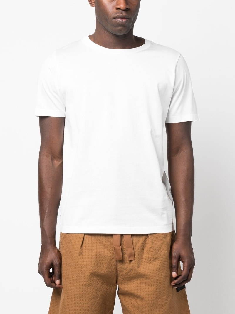plain cotton T-shirt - 3