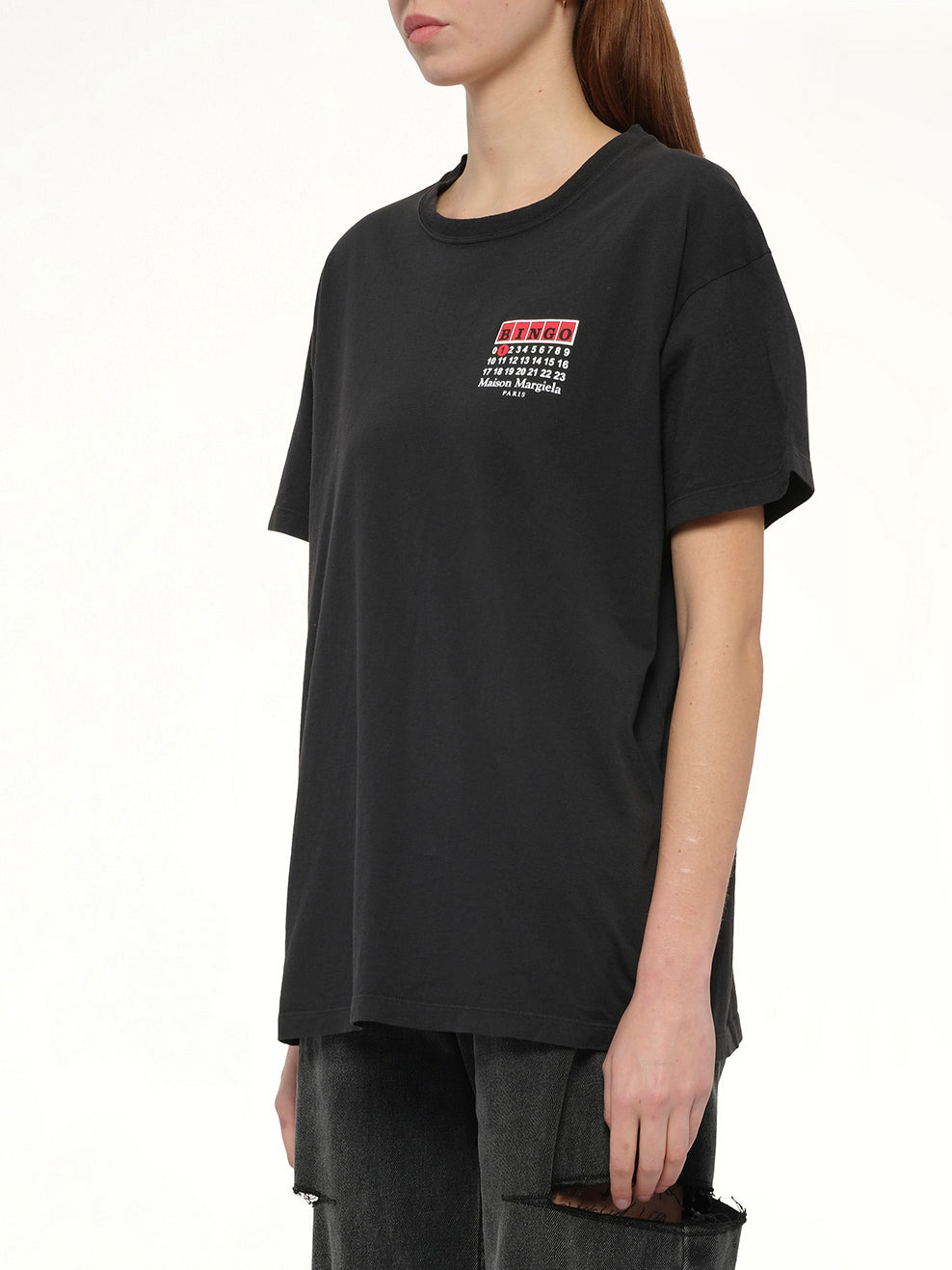"Bingo" T-Shirt in Carbon - 3