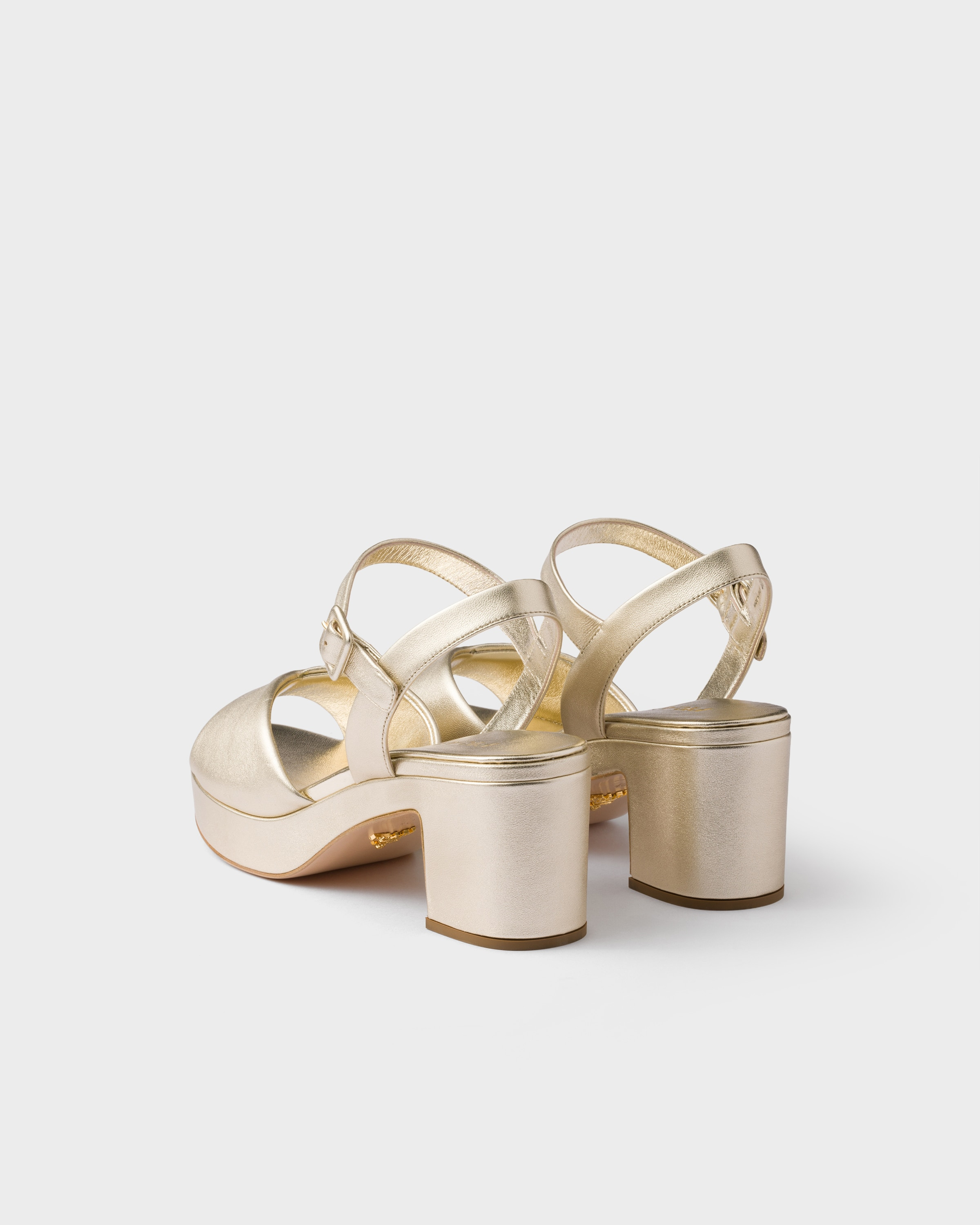 Padded nappa leather sandals - 4
