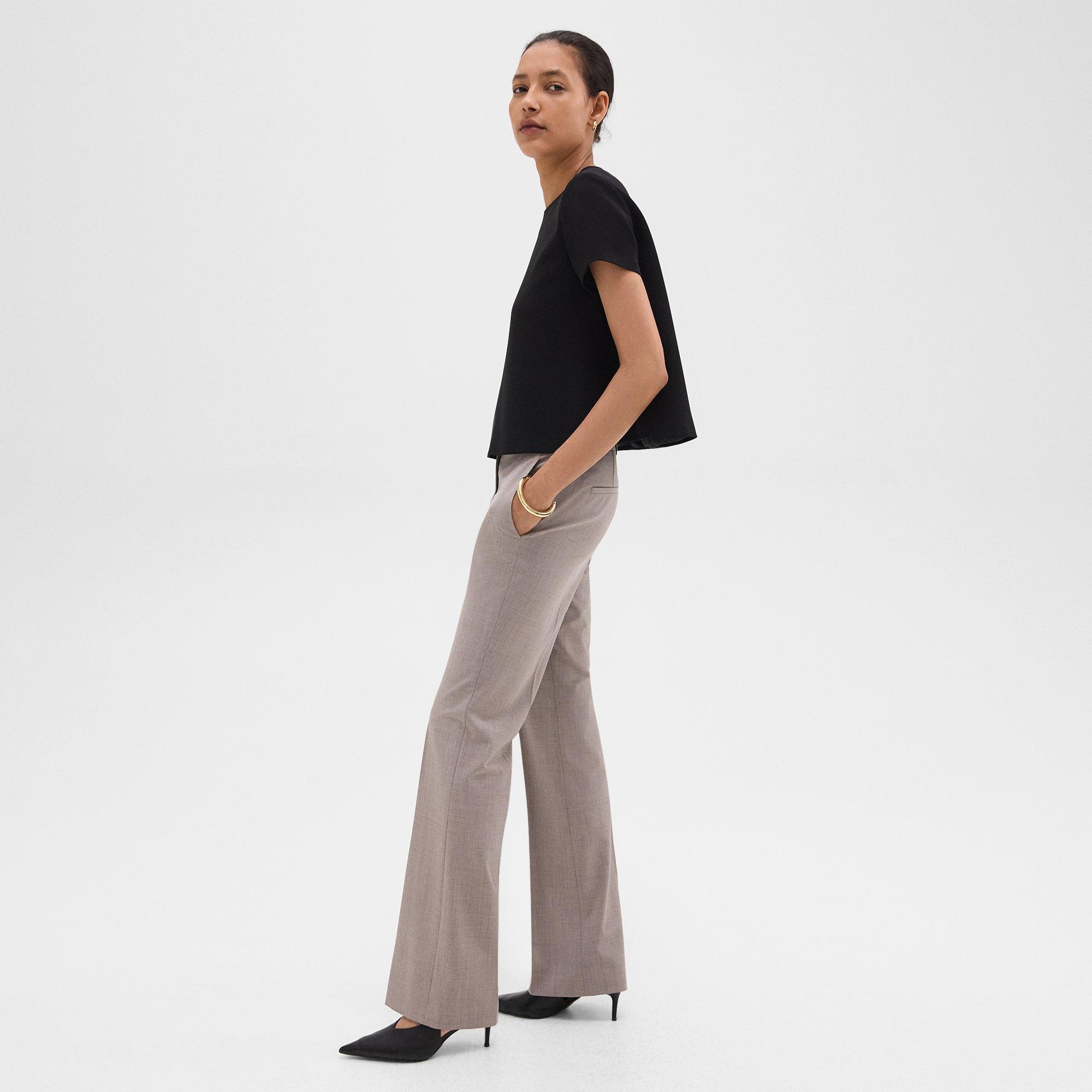 Flared Pant in Good Wool - 3