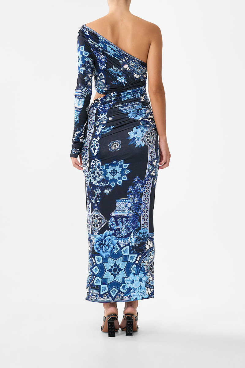 CAMILLA ONE SHOULDER JERSEY CUT OUT DRESS outlook