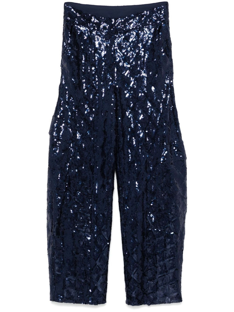 sequinned cargo pants 1