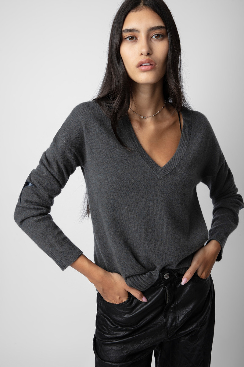 Zadig & Voltaire Vivi Patch Cashmere Sweater outlook