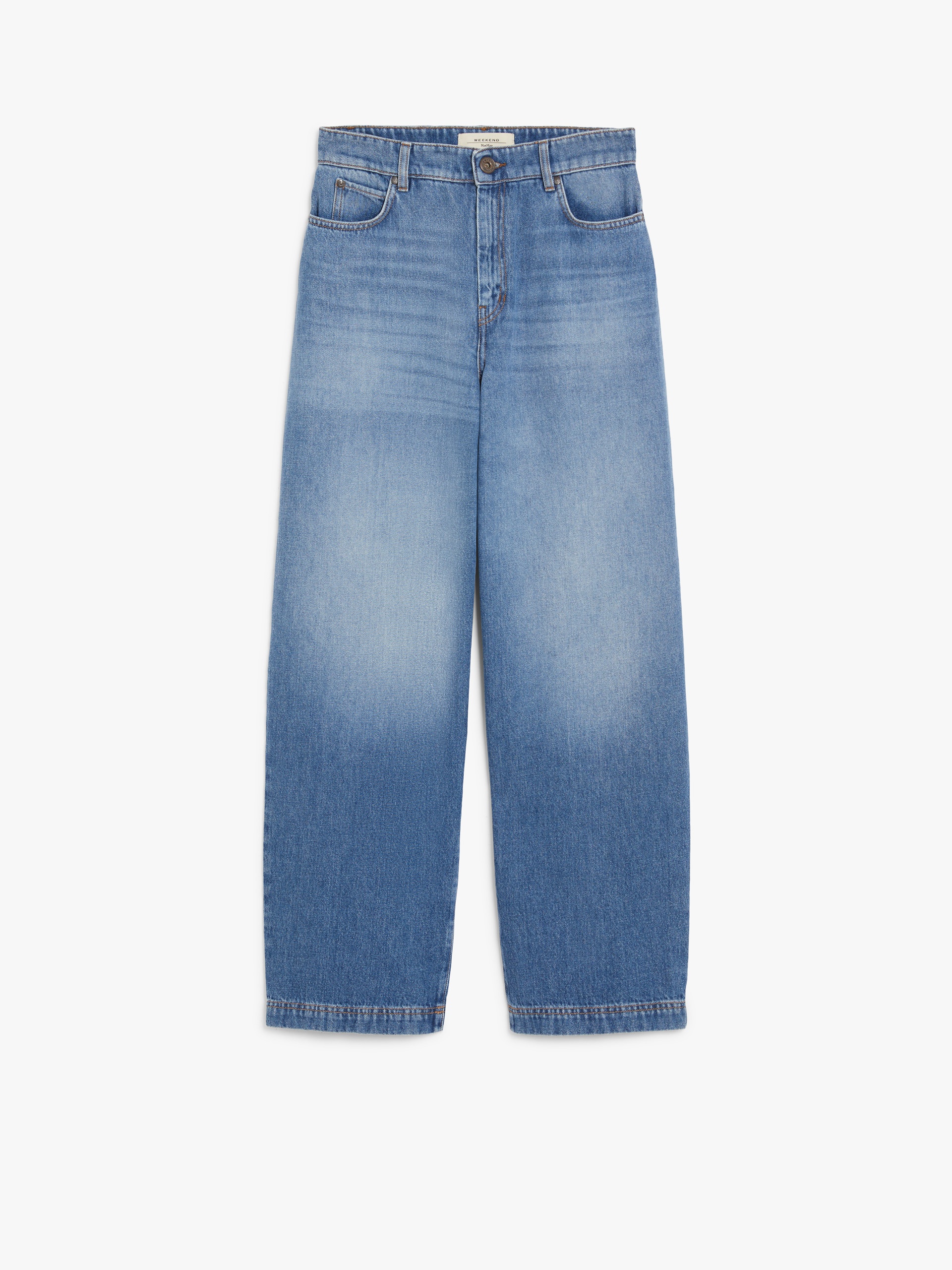 BRAVA Cotton denim barrel-leg jeans - 1