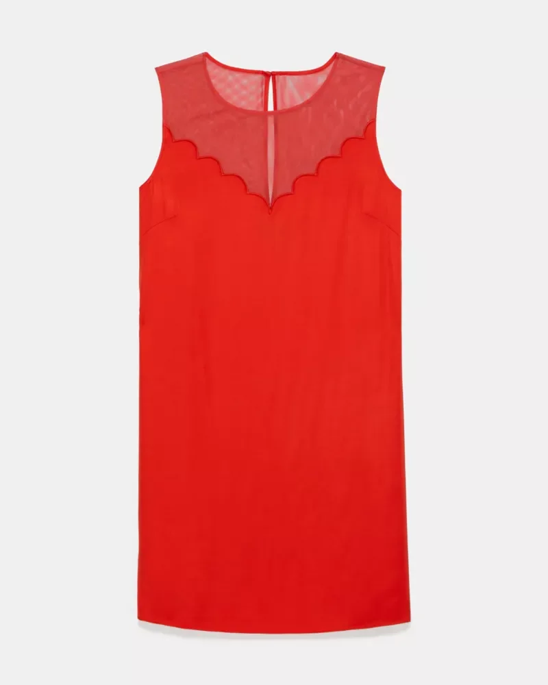Scallop Shift Dress - 1