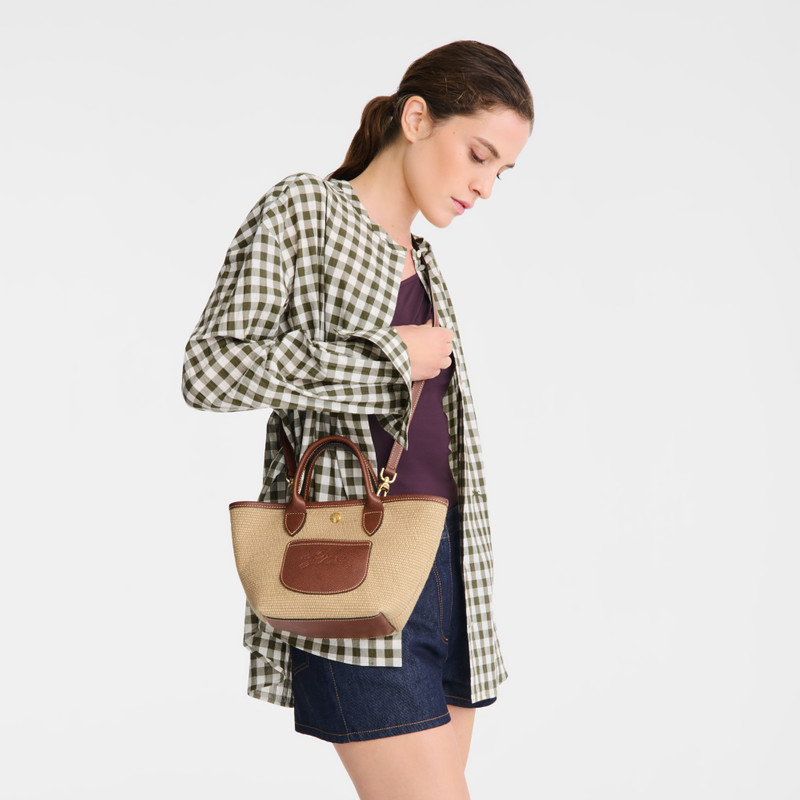 Longchamp Le Pliage Collection XS Basket bag Brown - Canvas outlook