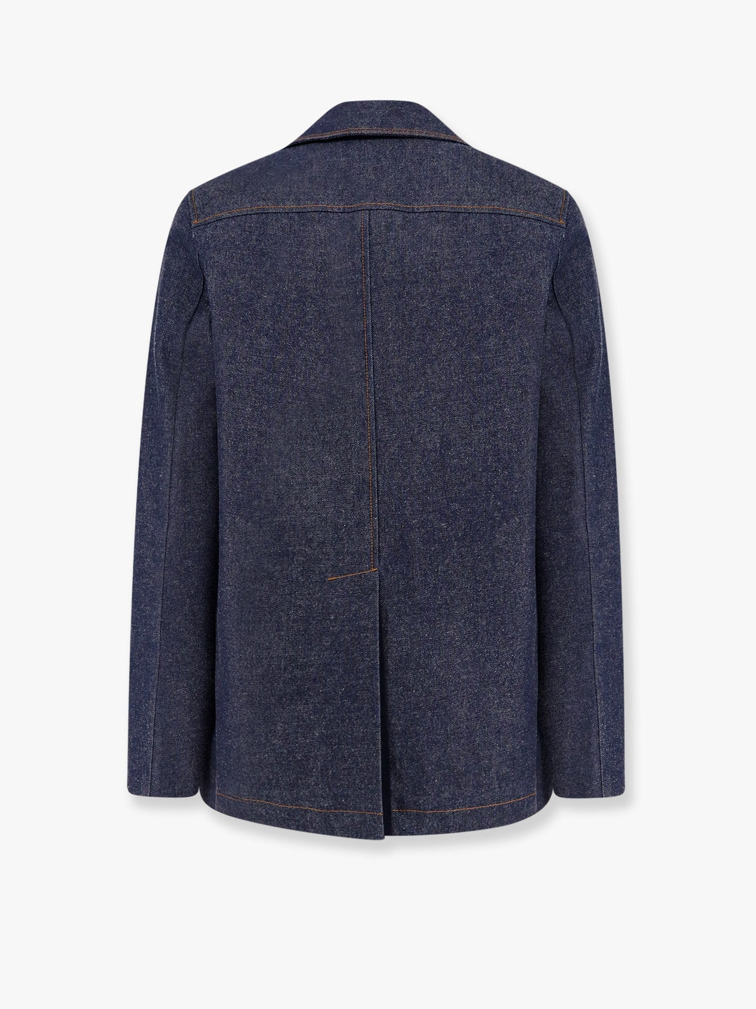 Gucci Denim Peacoat With Contrasting Stitching - 5