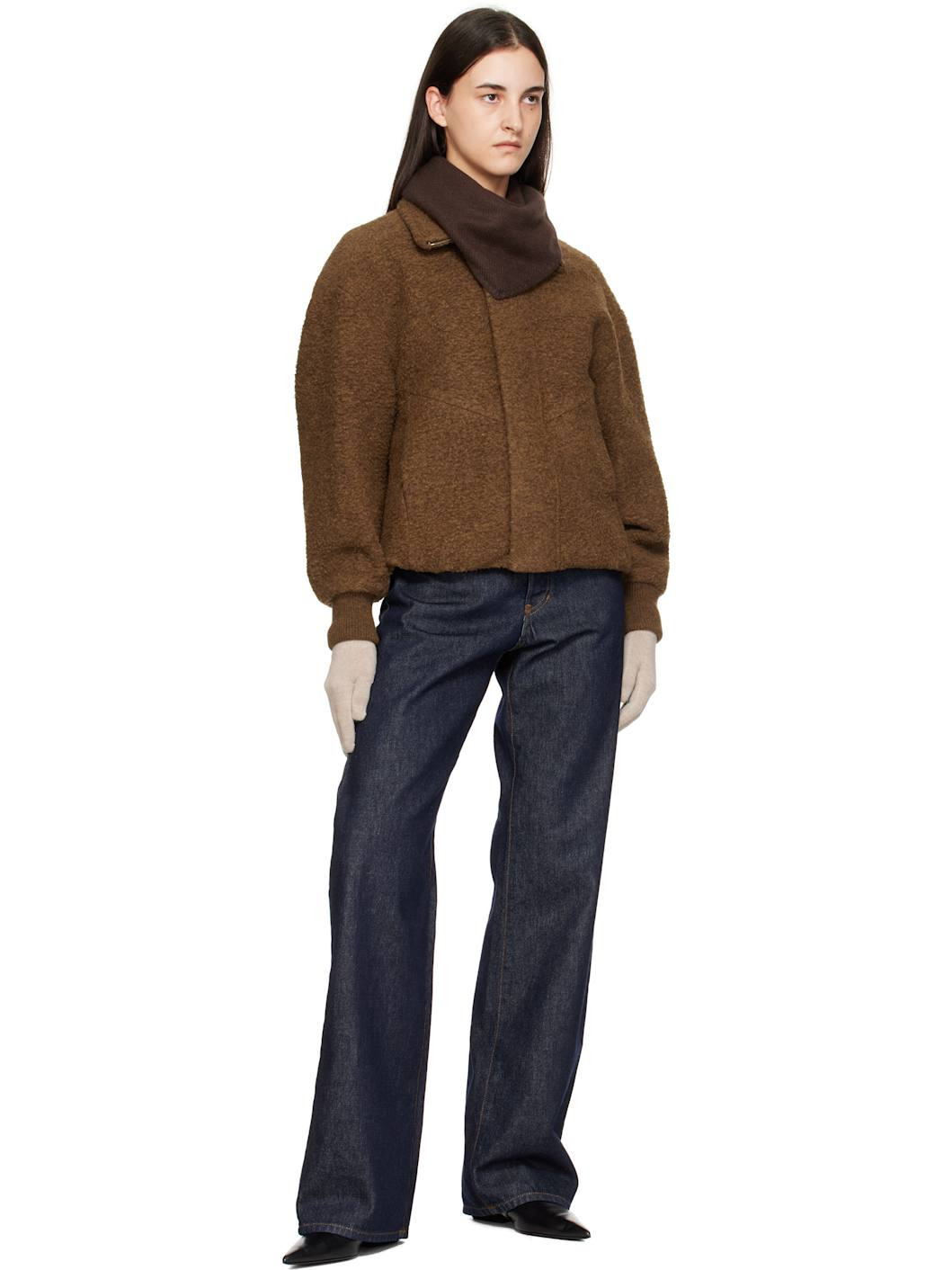 Beige Cashmere Gloves - 3