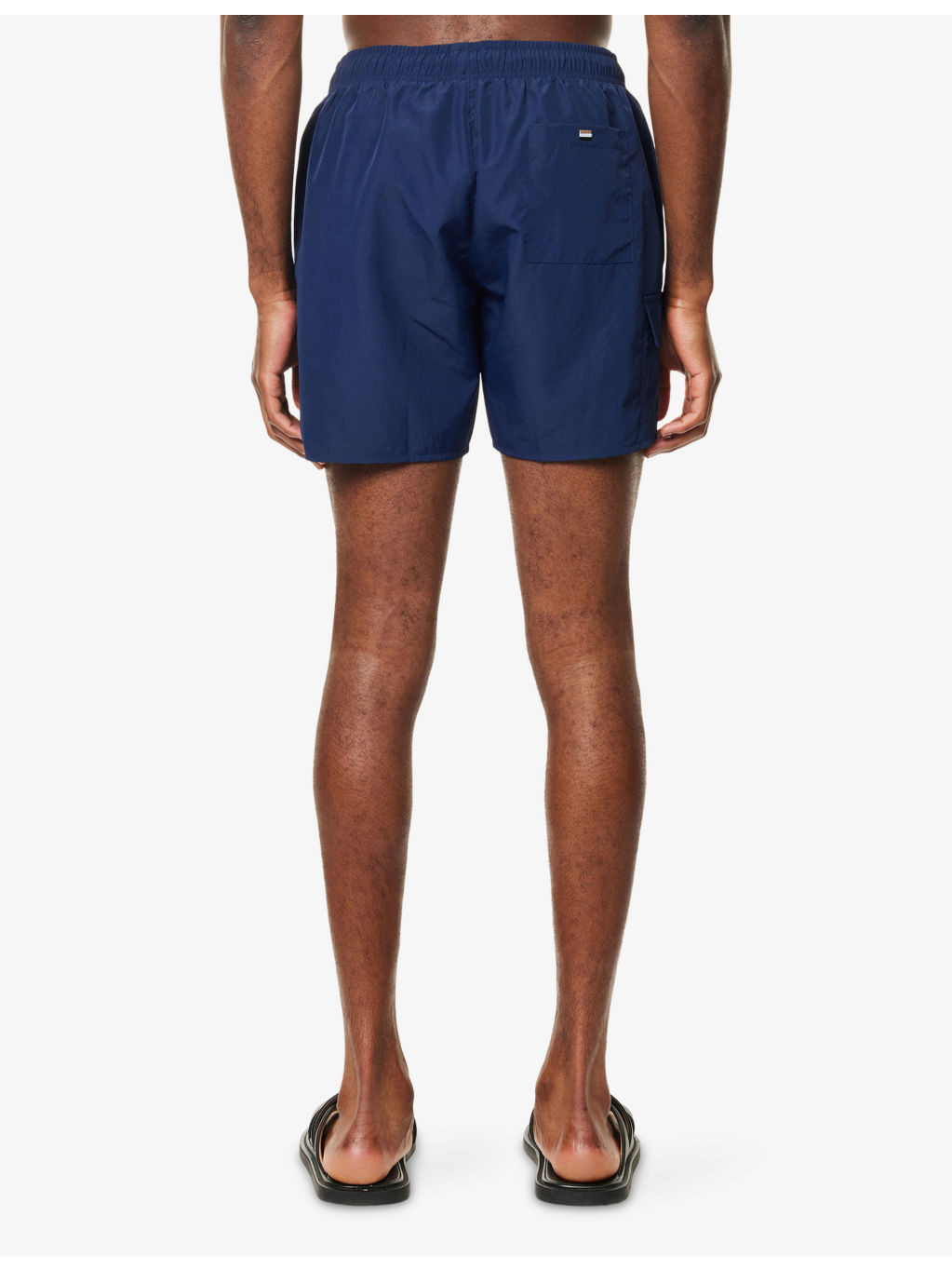 BOSS x Beckham Brand-Patch Relaxed-Fit Swim Shorts - 4