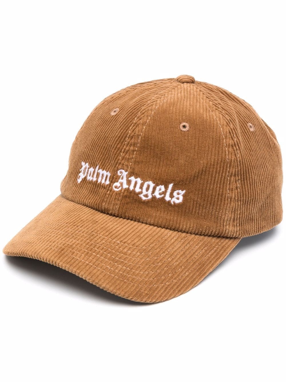 logo-embellished corduroy cap - 1