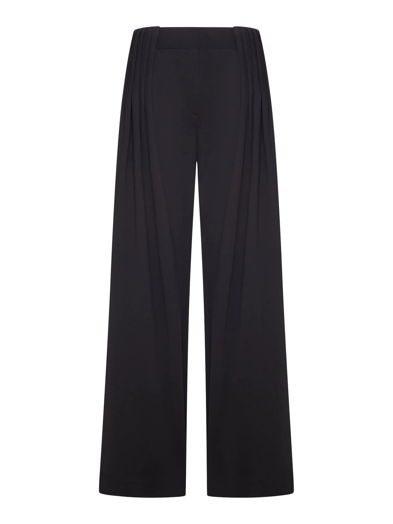BLACK WIDE LEG PANTS - 1
