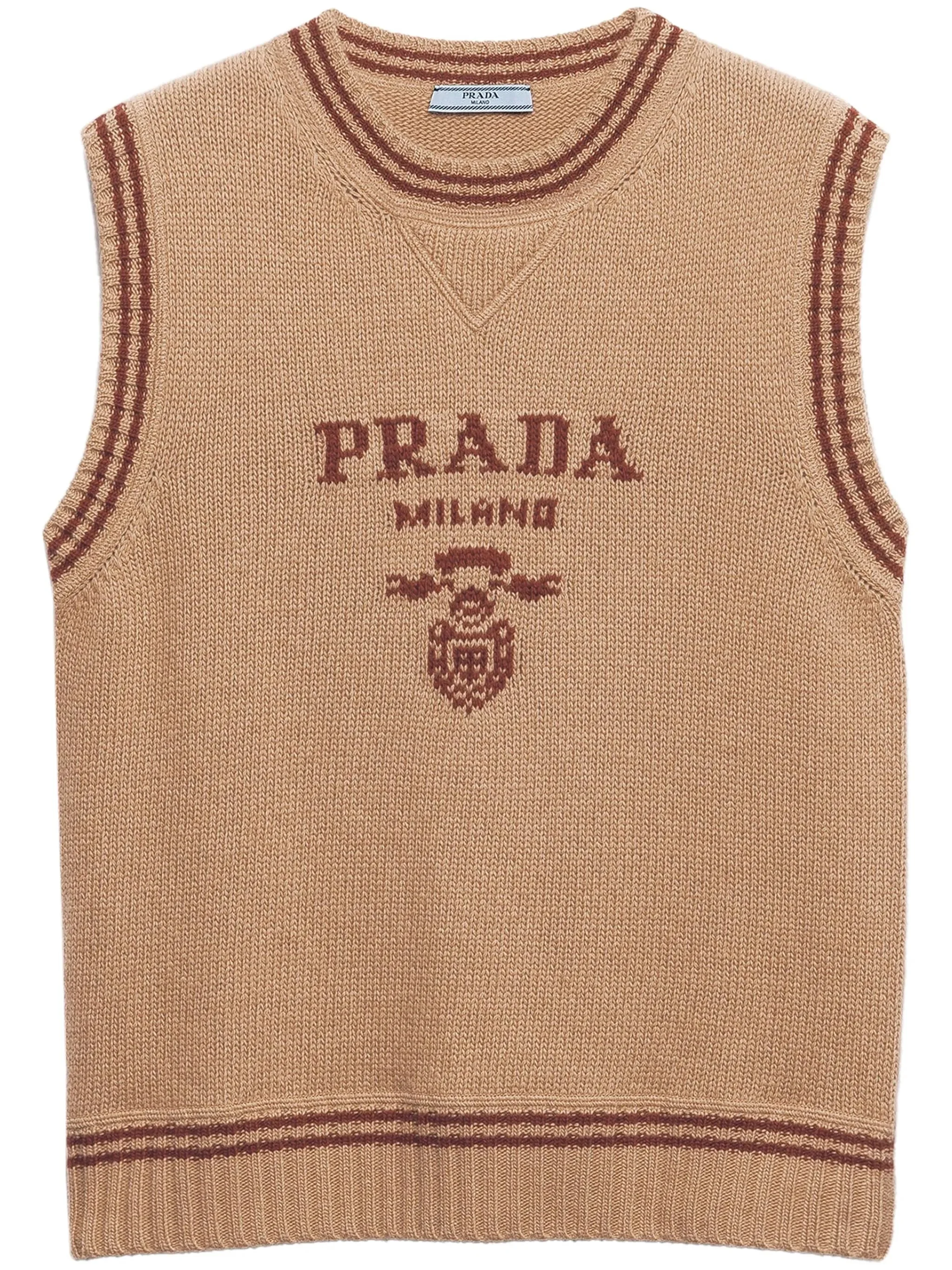 Intarsia ribbed vest - 1