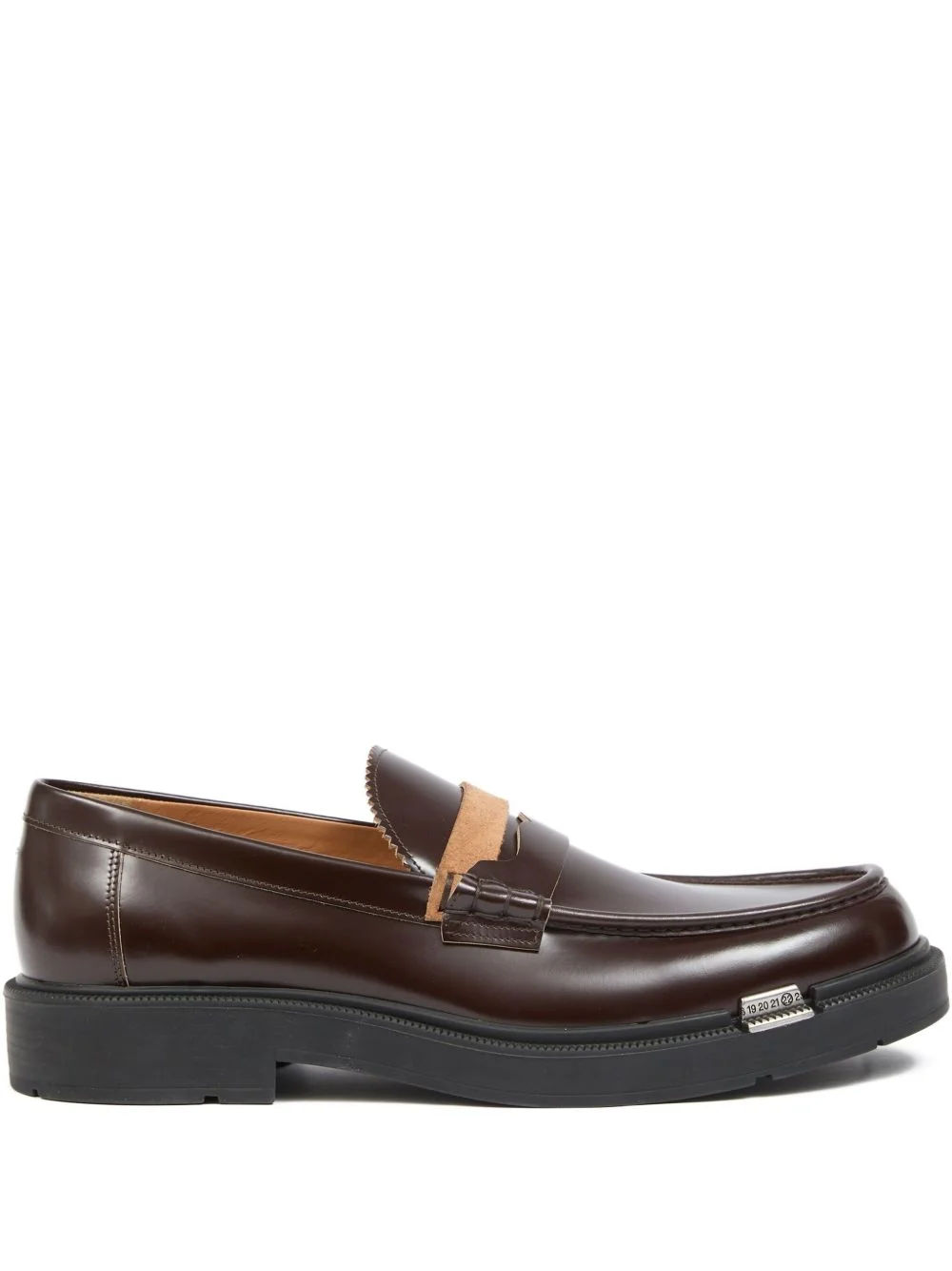 decortique-strap leather loafers - 1