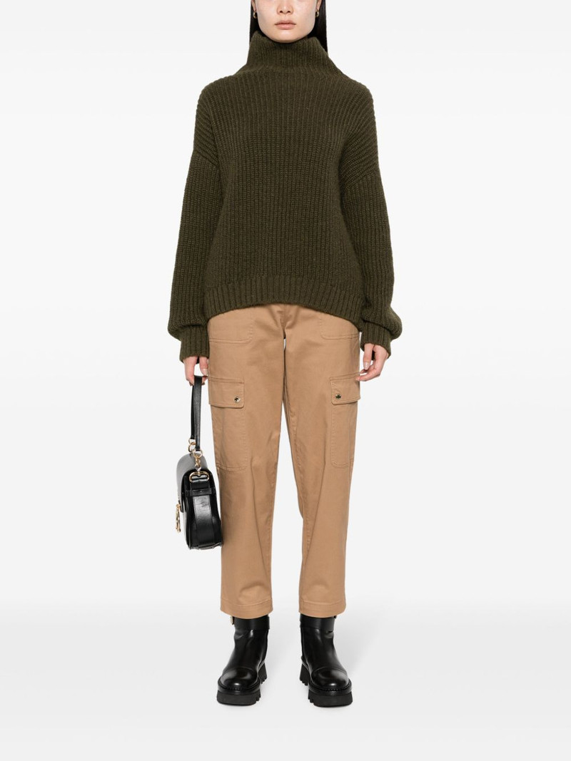 MICHAEL KORS tapered organic cotton cargo trousers outlook